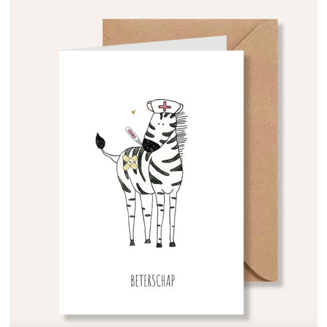Juulz Juulz kaart Beterschap zebra
