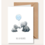 Juulz Juulz kaart Olifantjes blauw