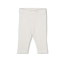 Feetje legging rib met borduursels Strawberry Fields offwhite