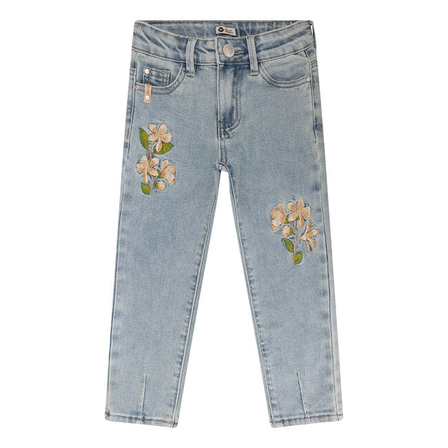 Daily7 Daily7 jeans ruby mom fit flower light denim
