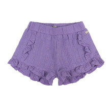 Daily7 short ruffle muslin broderie dahlia purple