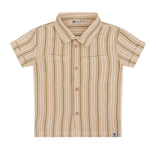 Daily7 shirt stripe sandshell