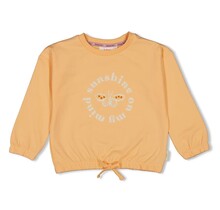 Jubel sweater sunny side up abrikoos