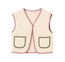 Lil' Atelier gilet NMFDunna wood ash