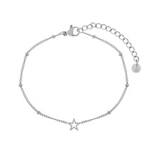 Armband share open star zilver kind