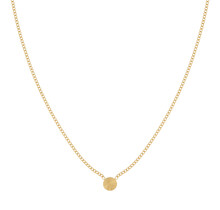 Ketting flamed coin goud kind