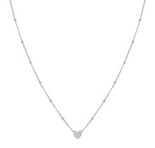 Ketting share heart zilver kind