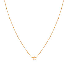 Ketting share open star goud kind