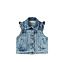 Your Wishes Your Wishes gilet Prudence sky blue strech denim