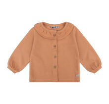 Daily7 longsleeve ruffle light coral