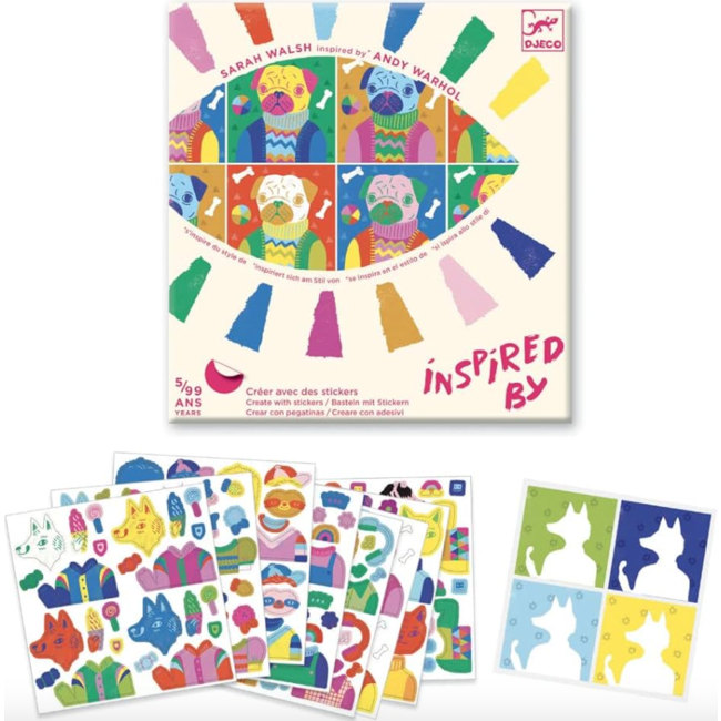 dj09371 Stickers Totally pop - Inspired by Andy Warhol