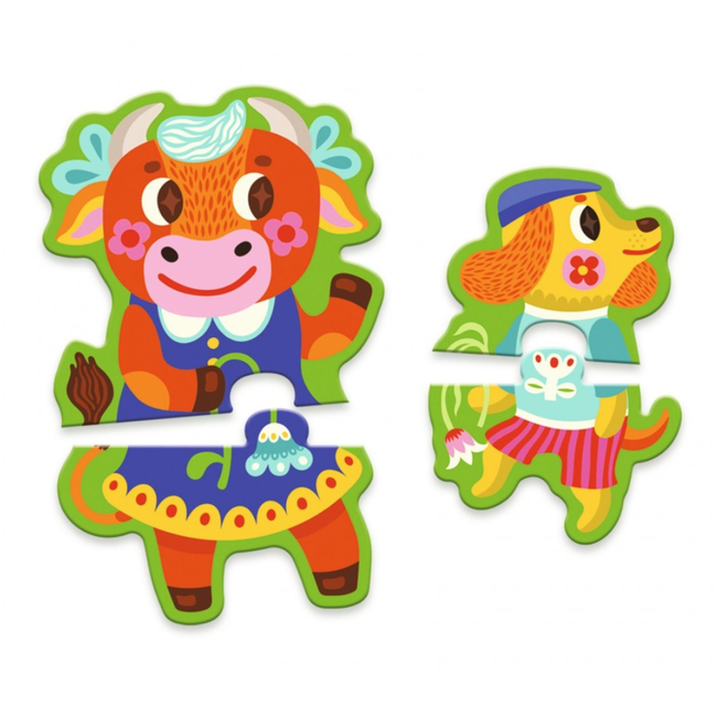 dj08266 Puzzel groot en klein op de boerderij