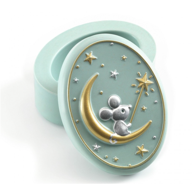 dd03446 Tandendoosje oud groen