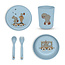 Nuuroo PLA dinnerset Marius dusty blue 5-pack