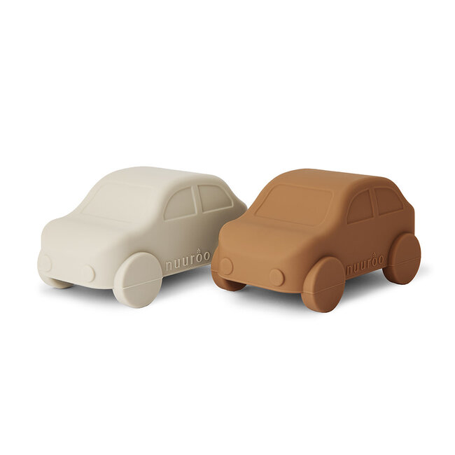Nuuroo siliconen auto's 2-pack caramel cafe mix