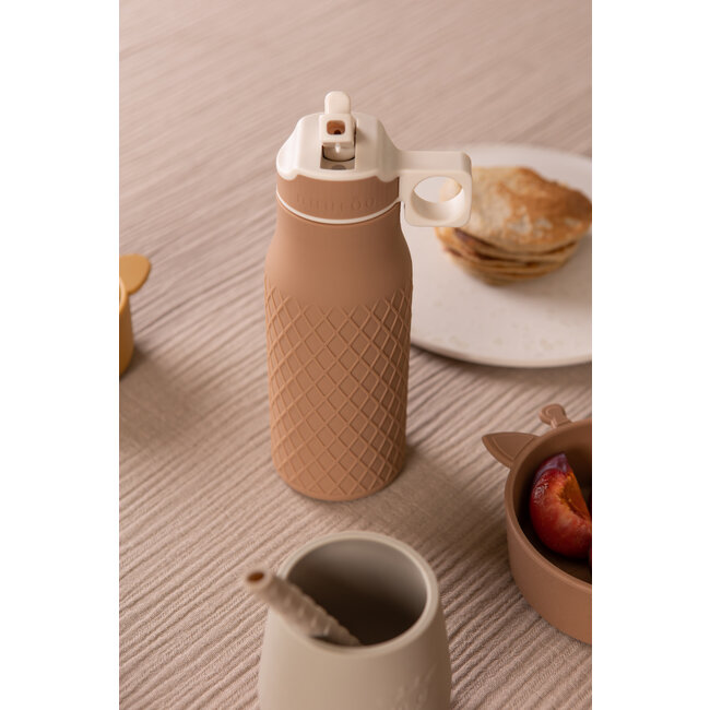 Nuuroo siliconen drinkfles Isa 400 ml chocolate malt