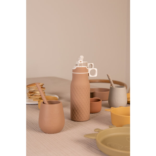 Nuuroo siliconen drinkfles Isa 400 ml chocolate malt