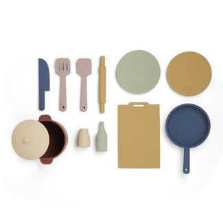 Nuuroo Nuuroo siliconen kitchen playset  Adam 12 pcs