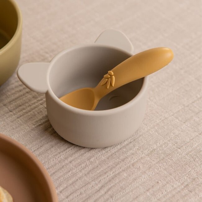 Nuuroo siliconen spoon Ella 3-pack dusty yellow