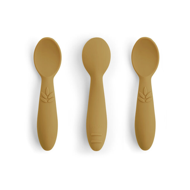 Nuuroo siliconen spoon Ella 3-pack dusty yellow