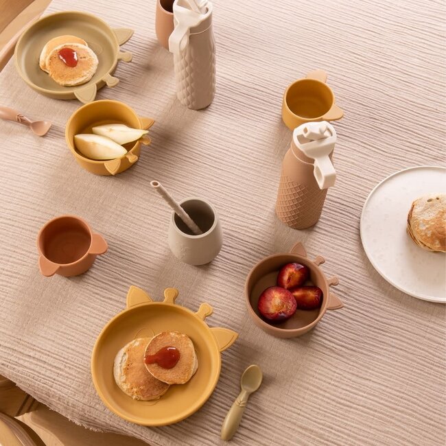 Nuuroo siliconen spoon Ella 3-pack dusty yellow