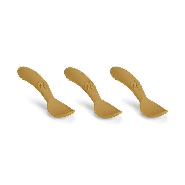 Nuuroo siliconen spoon Ella 3-pack dusty yellow