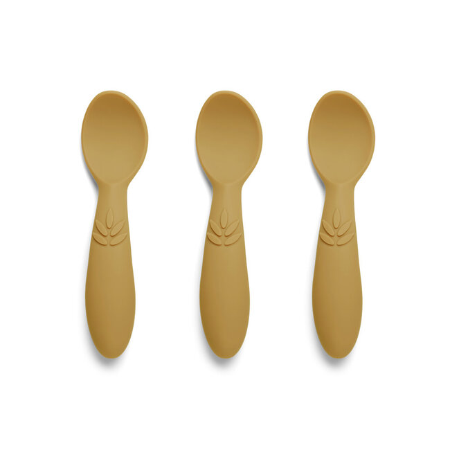 Nuuroo siliconen spoon Ella 3-pack dusty yellow
