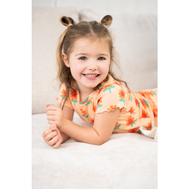 Feetje shortama Filou Fleur perzik