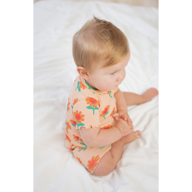 Feetje shortama Filou Fleur perzik