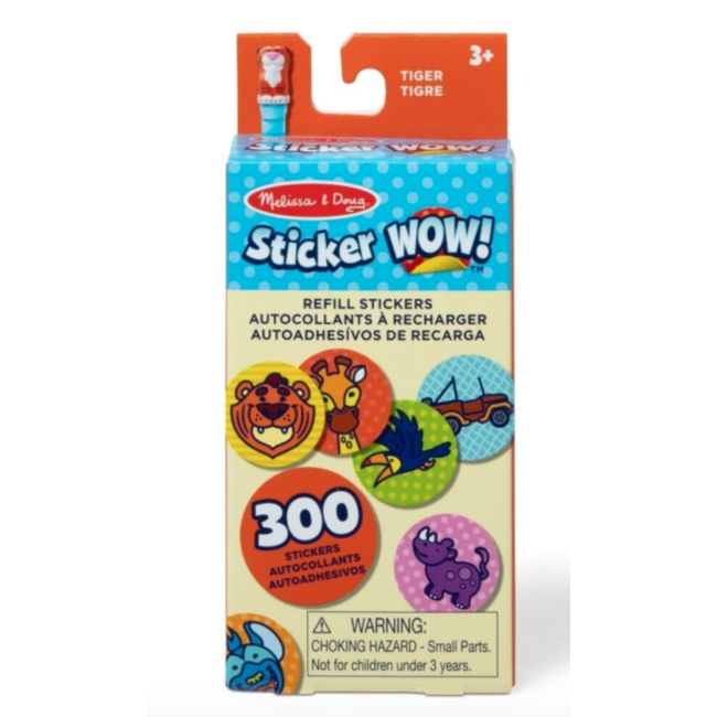Melissa & Doug stickers WOW tijger refill