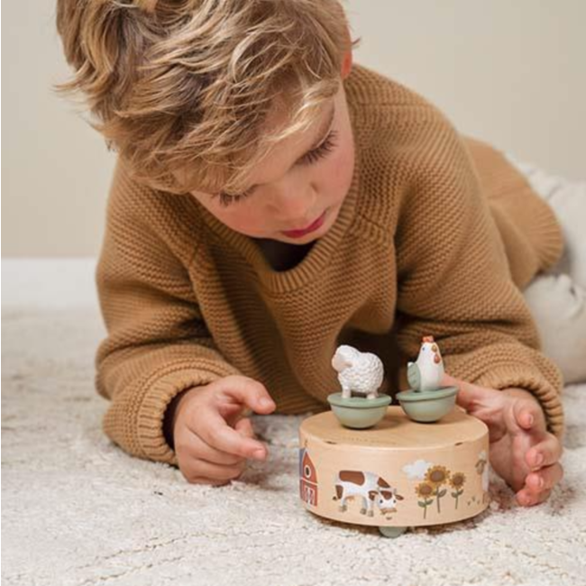 Little Dutch houten muziekdoosje Little Farm