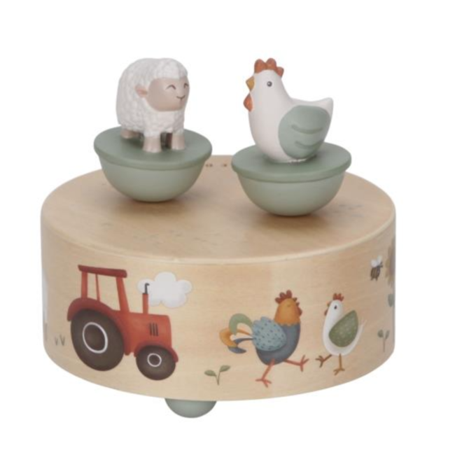 Little Dutch houten muziekdoosje Little Farm
