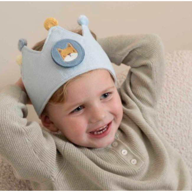 Little Dutch Verjaardagskroon stof met blauwe cijfers