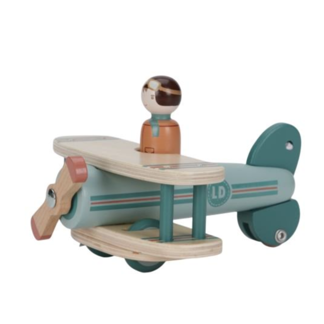Little Dutch speelgoedvliegtuigje FSC