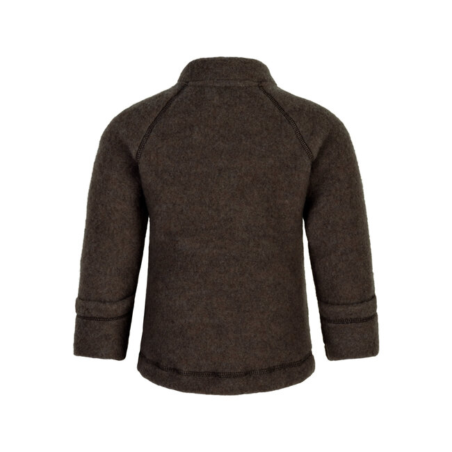 Mikk-Line wollen jasje dark brown melange