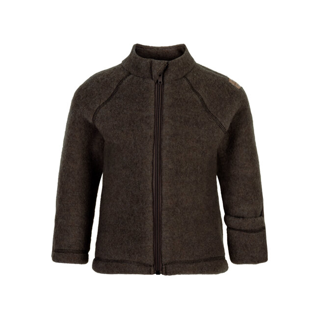 Mikk-Line wollen jasje dark brown melange