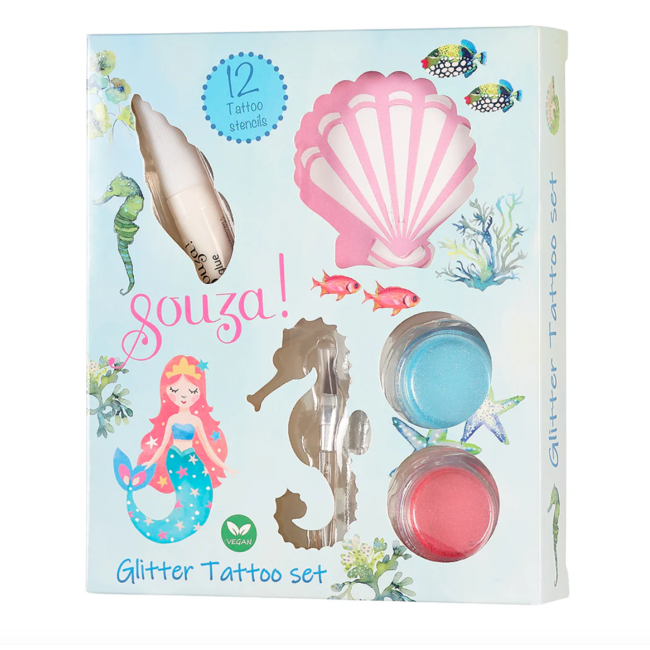 Souza Glitter tattoo set Zeemeermin