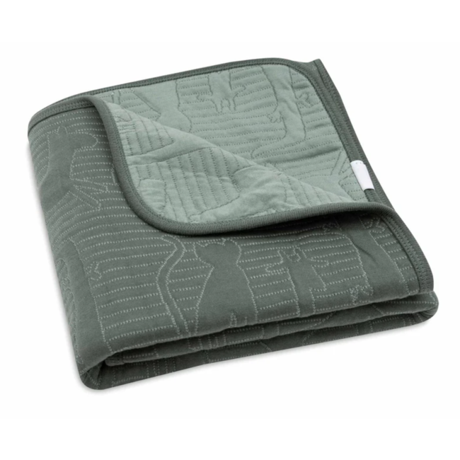 Jollein deken wieg 75x100 cm Jungle jambo Ash green/Laurel
