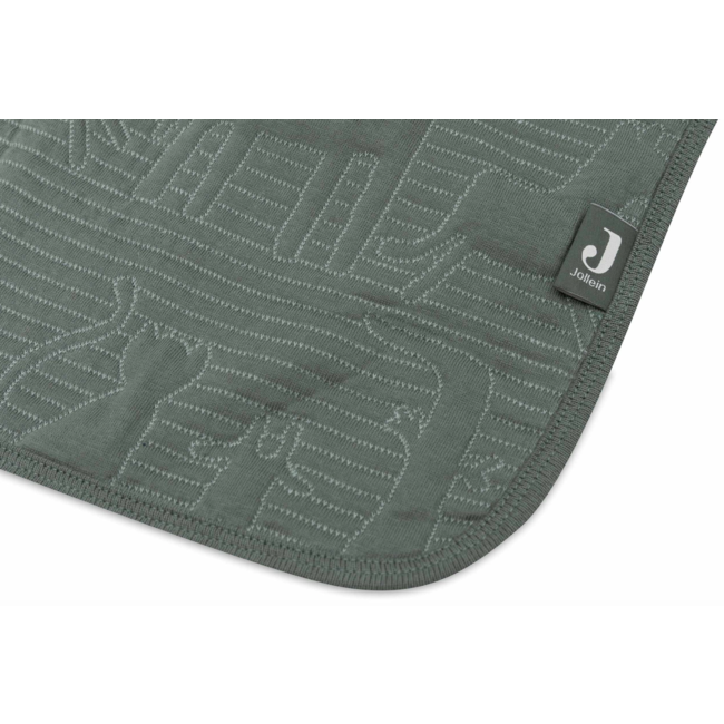 Jollein deken wieg 75x100 cm Jungle jambo Ash green/Laurel