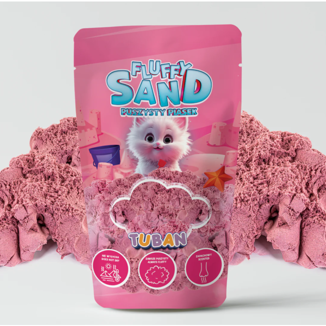 Tuban fluffy sand 90gram Roze