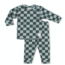 Feetje pyjama premium Chester Check zeegroen