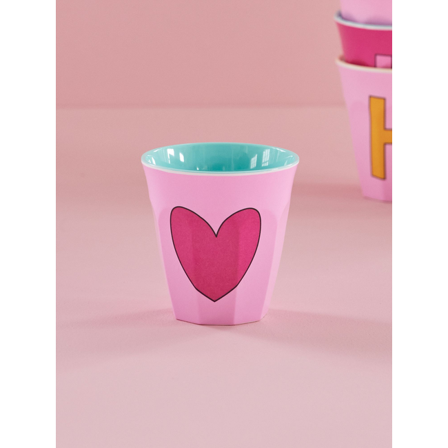 Beker Middelgroot - Pink - Heart