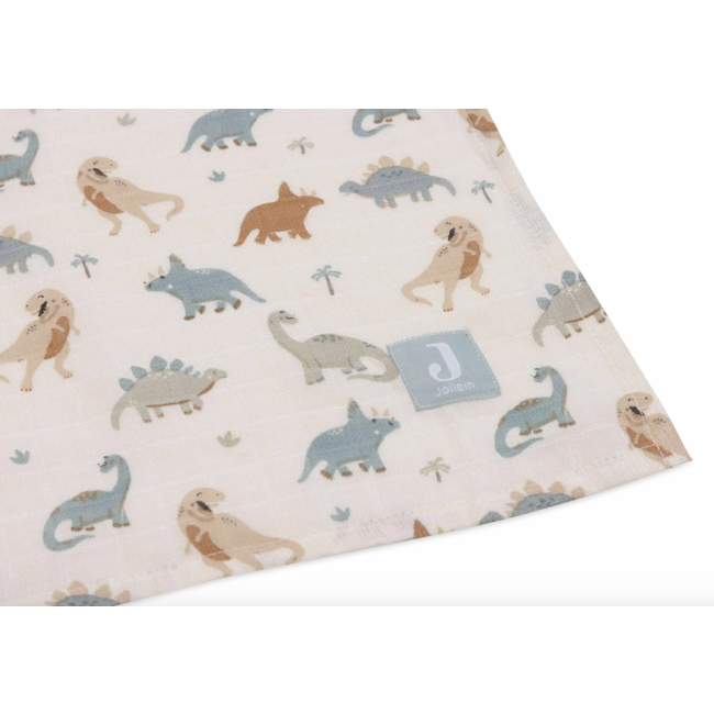 Jollein hydrofiel 115x115cm ( 2 pack )  Roarsome