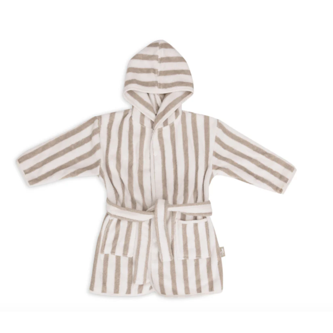 Jollein badjas 3-4 jaar Stripe Terry Olive green