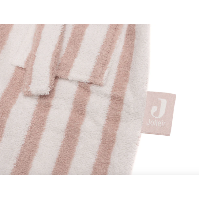 Jollein badjas 3-4 jaar Stripe Terry Wild rose