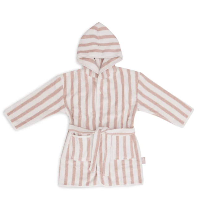 Jollein badjas 3-4 jaar Stripe Terry Wild rose