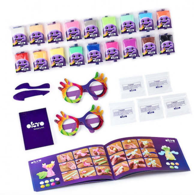 Okto 18 colors Set with air clay