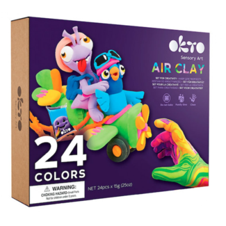 Okto 24 colors Set with air clay