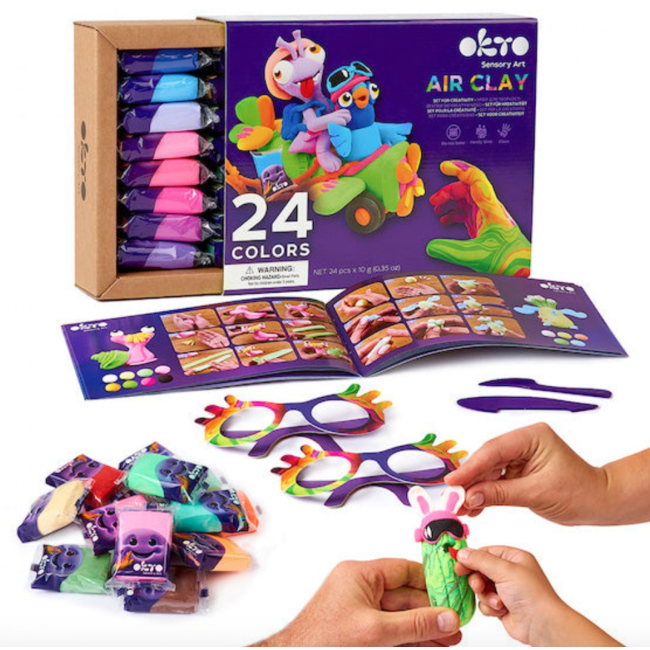 Okto 24 colors Set with air clay
