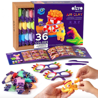 Okto 36 colors Set with air clay